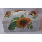 Krabičky na kozmetické vreckovky - slnečnice